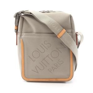Louis Vuitton Citadan Shoulder Bag Leather Damier Gray